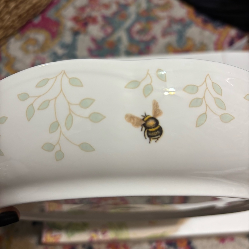 Lenox Butterfly Meadow Floral Serving Bowl - White and Multicolor - Picture 5 of 15